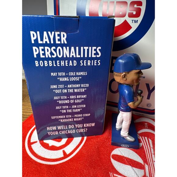 Pedro Strop Chicago Cubs Wrigley Field SGA Karaoke Night Bobblehead - Picture 4 of 4